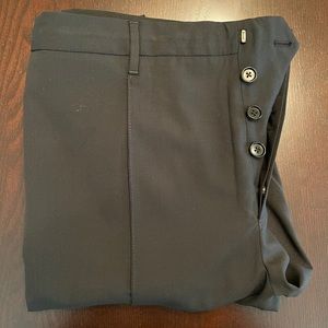 Prada black drawstring slacks / pants